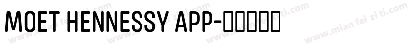 Moet Hennessy App字体转换